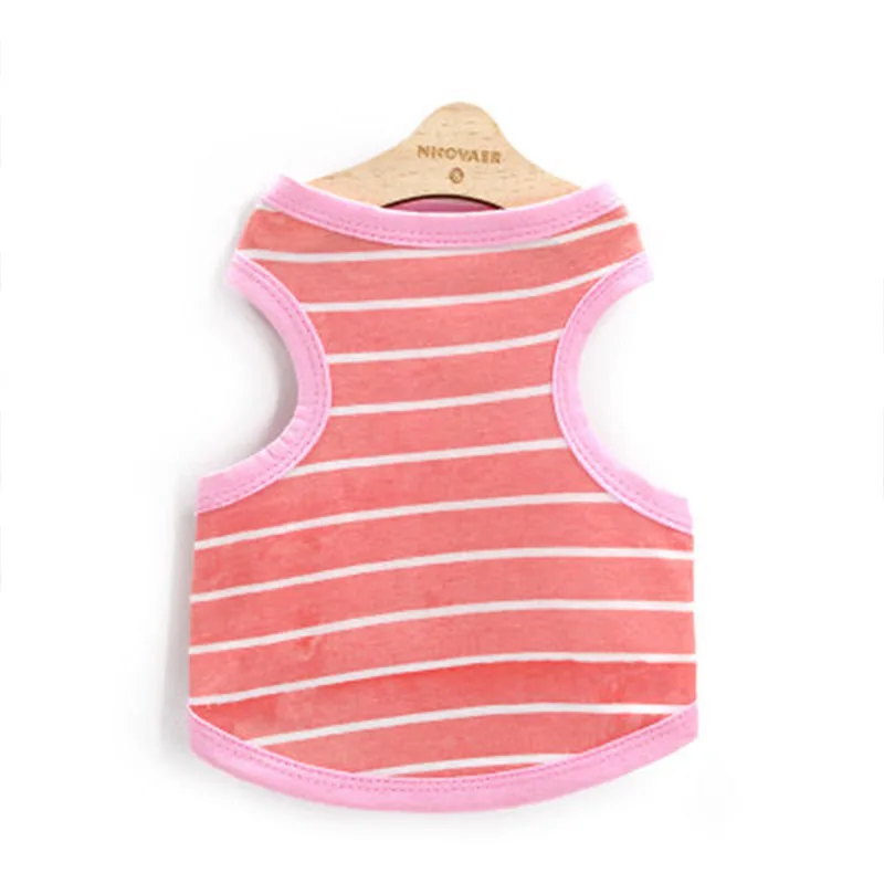 Летняя одежда для собак хлопковая жилетка щенков рубашка костюм кошек и чихуахуа