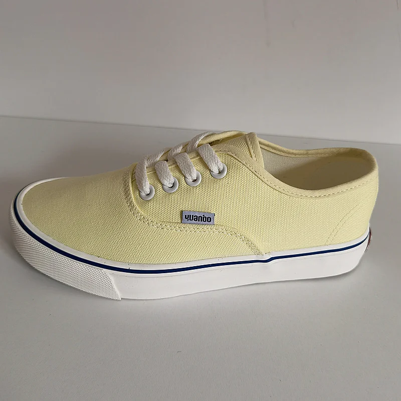 

Candy Color Girl Sneakers Versatile Canvas Shoes Women's Korean Version 2021 Summer Flat Shoes Light Yellow Casual Single Shoes