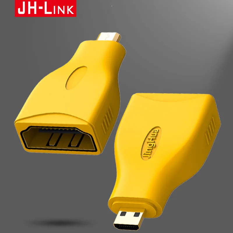 Адаптер JH LINK Micro HDMI 1080P штекер гнездо конвертер Type D в адаптер для PS4 камеры HDTV Mini HDMI|