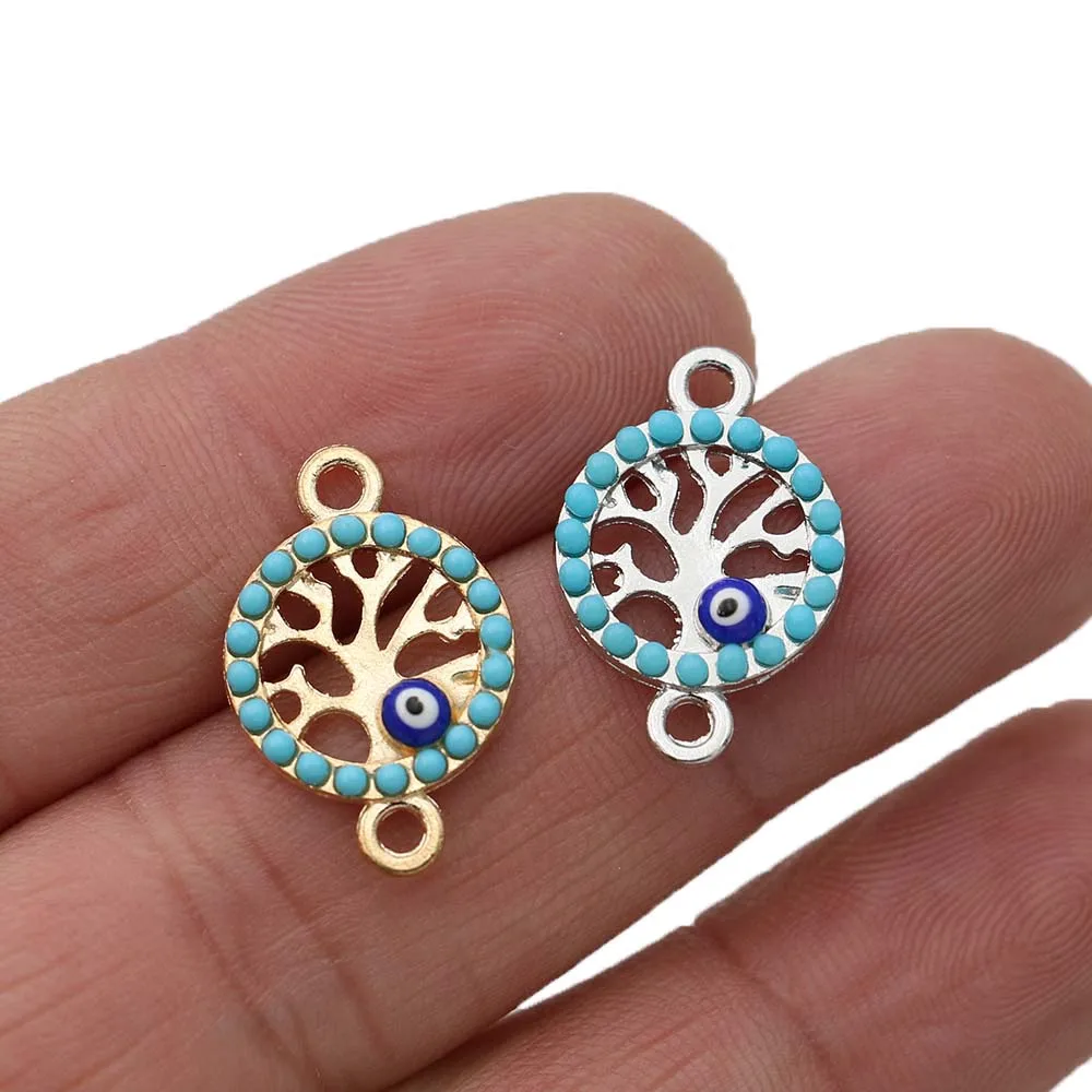 

5 шт., позолоченные соединители для браслета, 14 мм