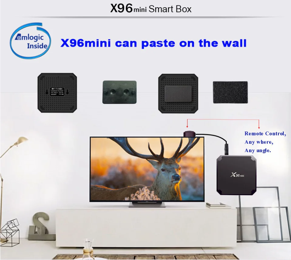 Лучшая ТВ приставка neo x ip x96 mini android 1 ГБ 8 2 Гб 16 x96mini smart арабский iptv smart|ТВ-приставки