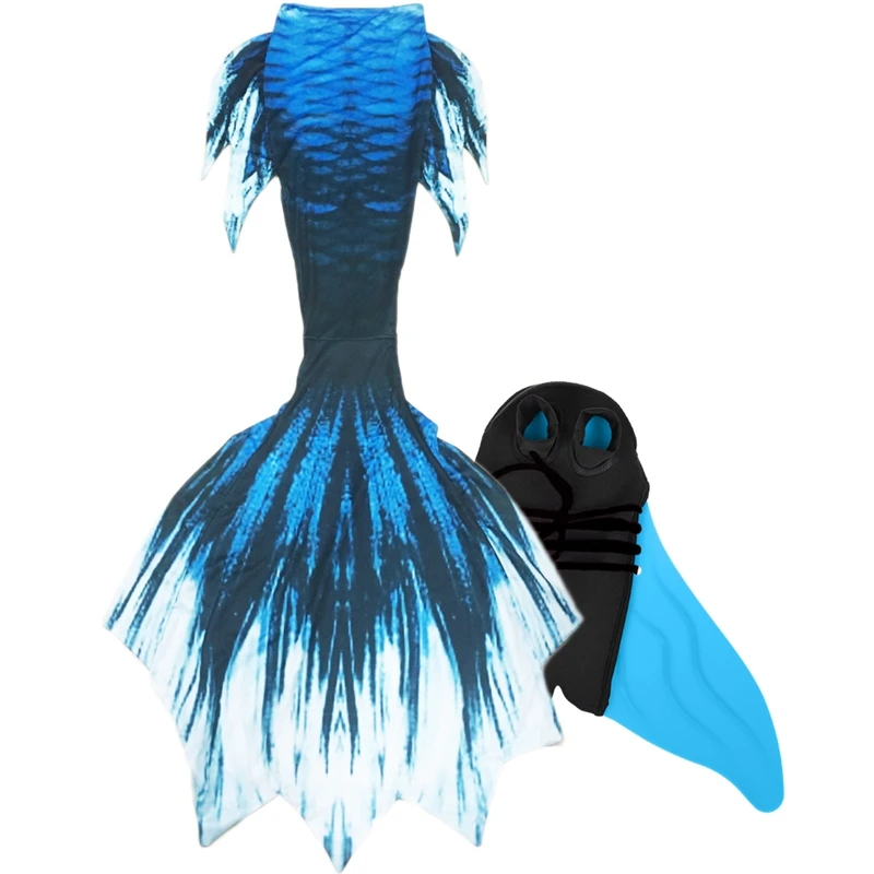 Купальный костюм для девочек с хвостом русалки детские костюмы косплея хвост
