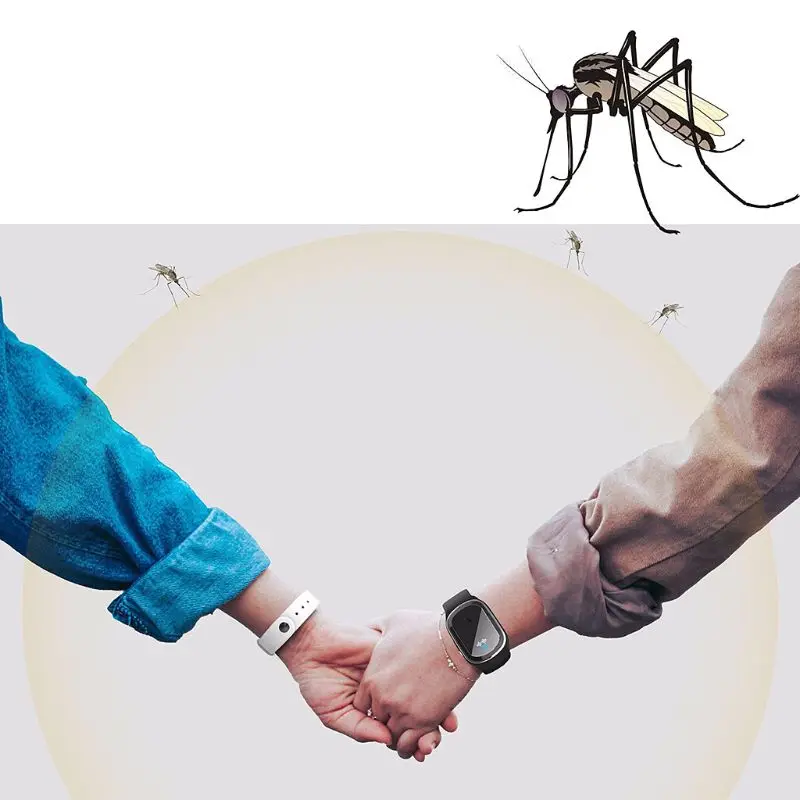 

Ultrasonic Mosquito Repellent Electronic Bracelet Portable USB Charging Wristband P9YD