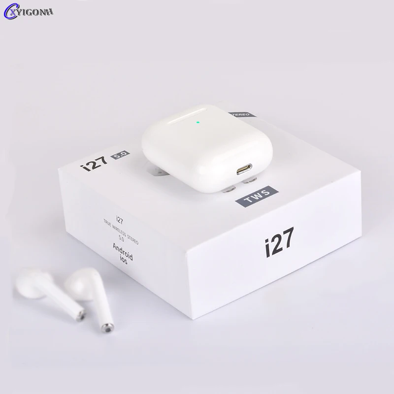 Оригинальная Bluetooth гарнитура 1:1 i27 tws PK i7s i9s i11 i100 TWS для iPhone Samsung Xiaomi Huawei|Наушники и