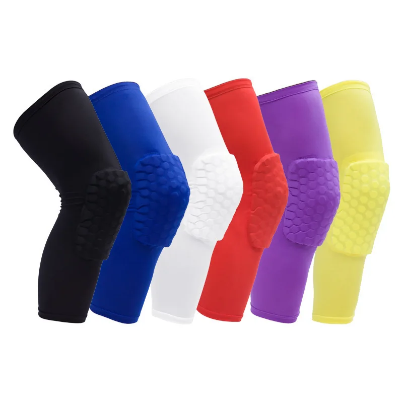 

1PCS Sports Football Basketball Knee Pads Breathable Honeycomb Knee Brace Leg Sleeve Calf Compression Knee Support Protection