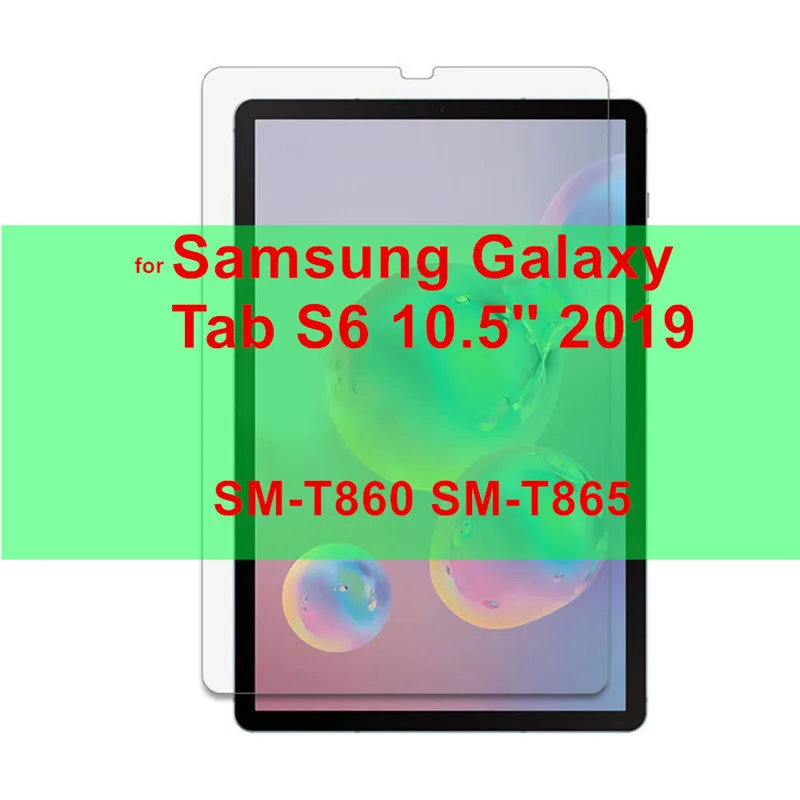 Tab S6 10.5 2019 С уровнем твердости 9H закаленное Стекло для Samsung Galaxy Tab S6 10,5 Экран протектор для Samsung Galaxy Tab S5E S4 S3 S2 S T830 T835 T720 T710 - Цвет: Tab S6 10.5 2019