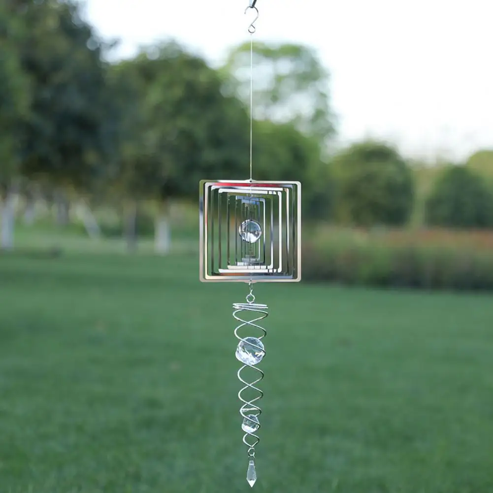 

Reflective Mirror Wind Chime 3D Folding Pendant Garden Home Hanging Decor Gift