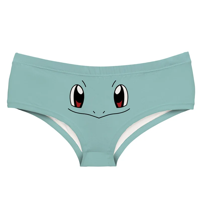 Сексуальные девушки косплей костюм покемон Пикачу Squirtle Charmander Bulbasaur печати нижнее белье трусы стринги трусики леди
