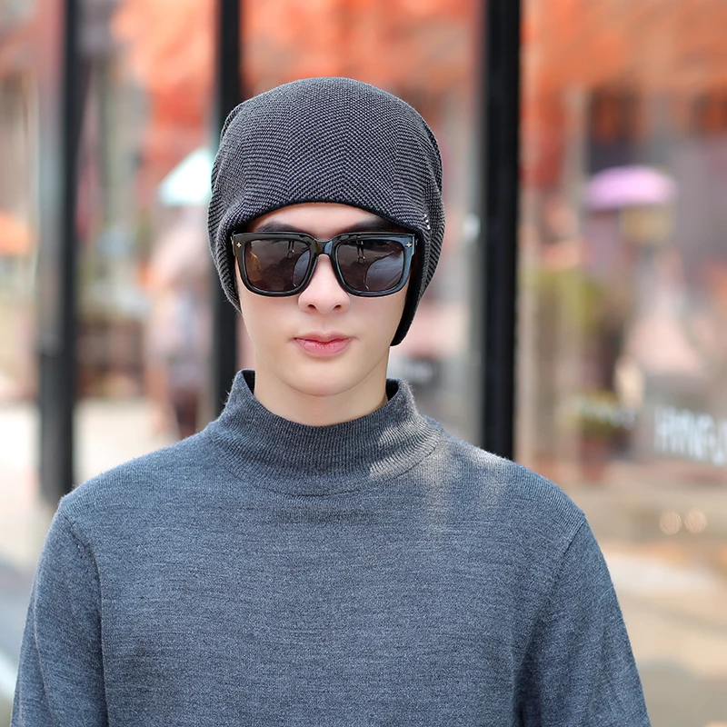 LOVINGSHA модные дизайнерские женские теплые шапки мужские шапки вязаные Skullies мешковатые шапки для девочек из искусственного меха зимние шапки HT125
