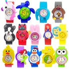 Новинка 2021, детские часы с 15 рисунками животных, детские часы, детские игрушки с заплатками, интересный подарок ребенку на день рождения, часы для студентов