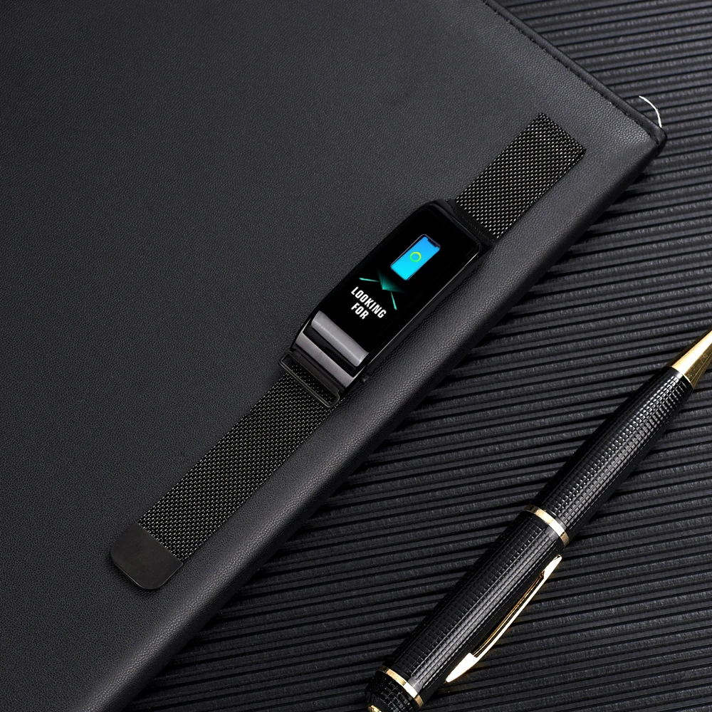 Смарт-часы 2 в 1 0 96 дюйма Bluetooth с функцией измерения пульса | Электроника