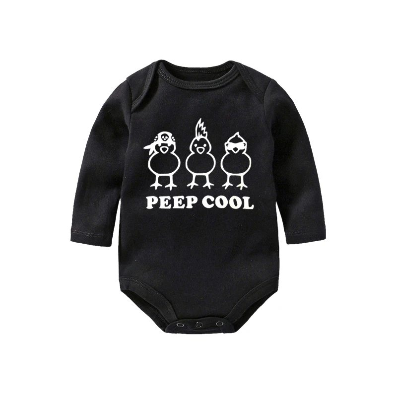 YSCLBUTOL Baby Infant Bodysuit Peep Cool Newborn Outfit kids Clothing Underwear Shower Gift for twins Boys girls | Детская одежда и