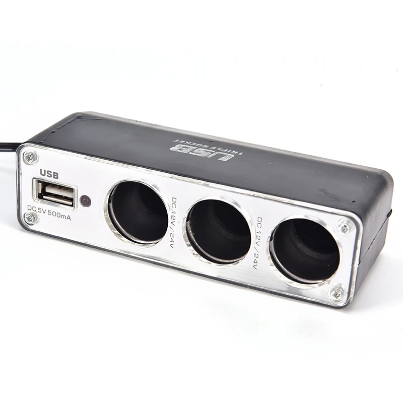 Универсальный 3 Way многофункциональная розетка разветвитель автомобильного