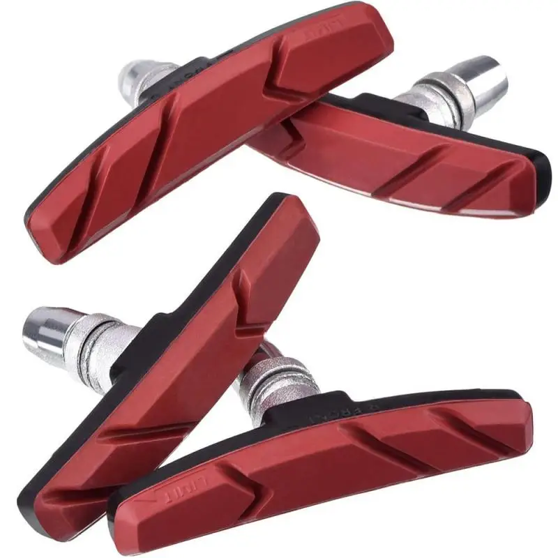 

2PCS Bike mountain Rubber Durable Bicycle Cycling V Brake Holder Pads Shoes Blocks Black Fits most bikes folding Bike Brake Pads