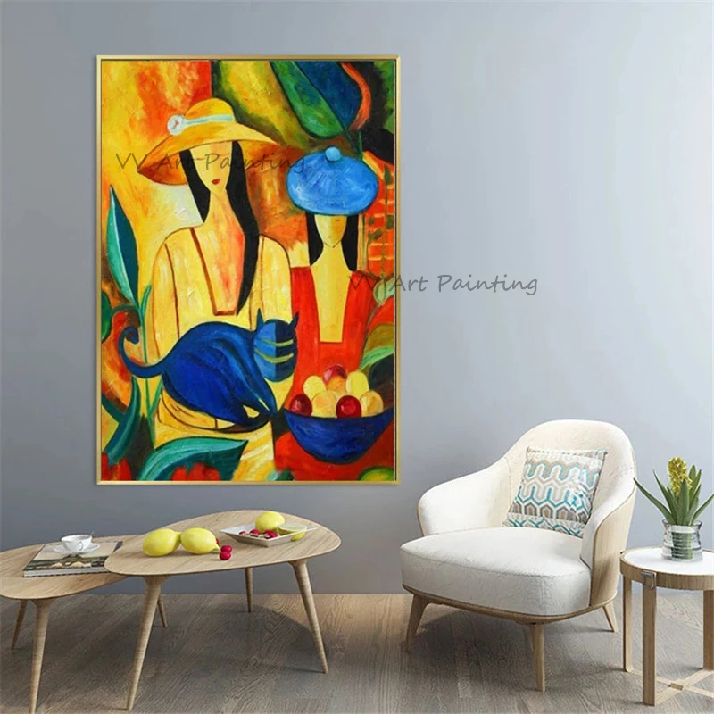 Женская масляная живопись мягкая женщина лидер продаж Современная Чистая ручная