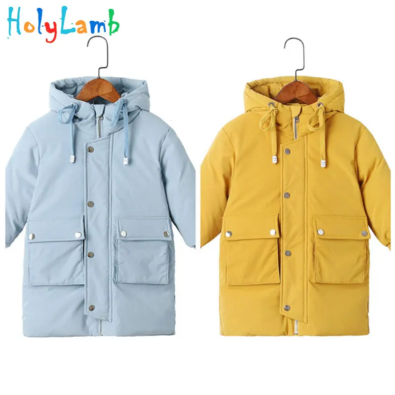 Парка для девочек и мальчиков 2019 Высококачественная теплая зимняя утепленная