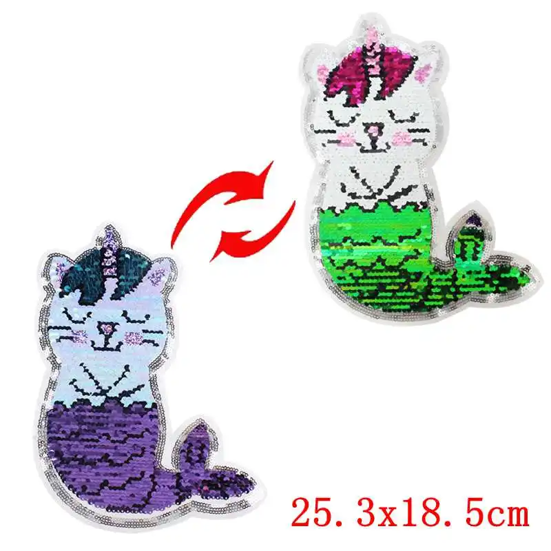 Камуфляжные нашивки Prajna в виде пентакли двусторонние Меняющие цвет блестки для