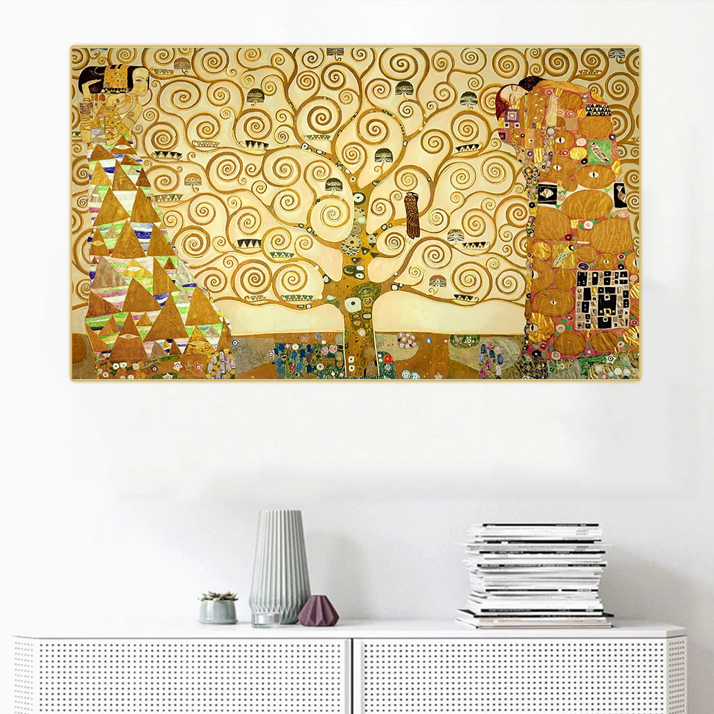 Citon Gustav Klimt 》 The Tree Of Life 1909 картина маслом на холсте знаменитая постер Настенный