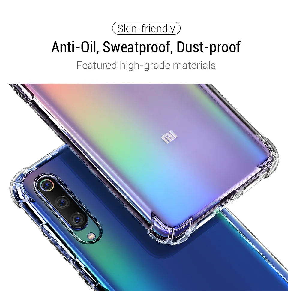 50 шт. противоударные чехлы-подушки безопасности для Xiaomi Mi 9T Pro CC9 CC9e 8SE 8 Lite A2 A1 Play F1