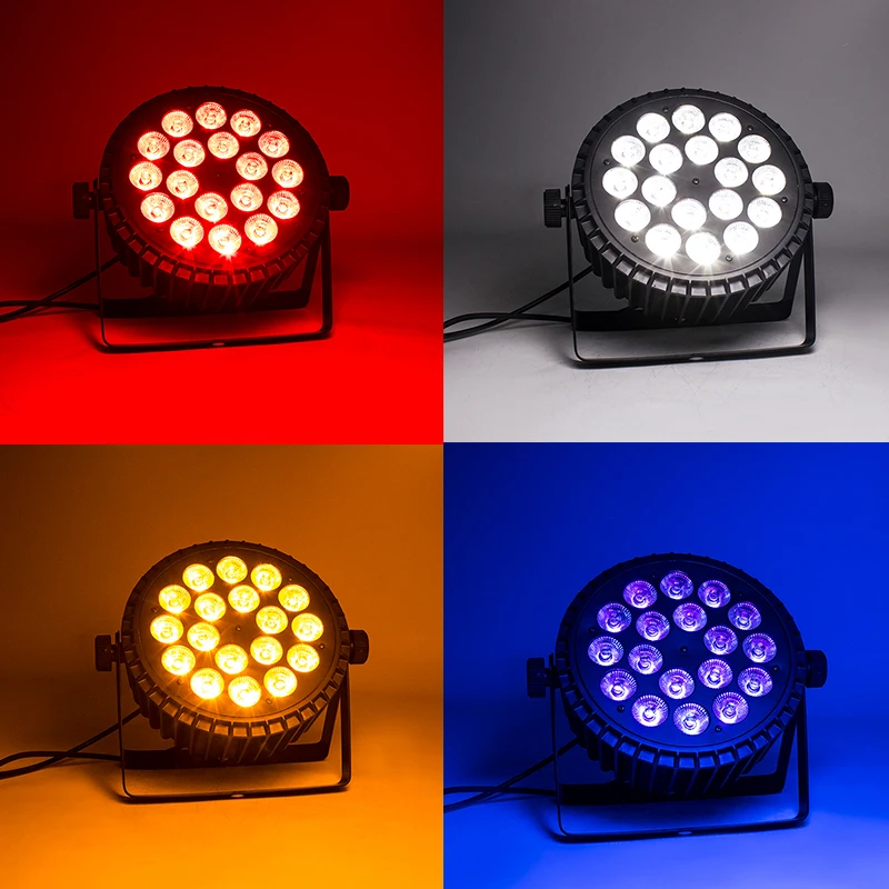 Сценический прожектор из алюминиевого сплава 18х18 Вт 4 шт./набор | Лампы и