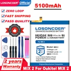 LOSONCOER топ-бренд 100% новый аккумулятор 5100 мАч для Oukitel Mix 2 батареи + Бесплатные инструменты
