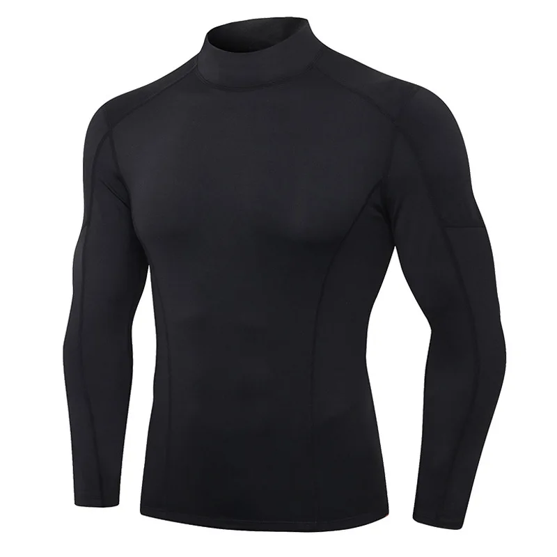 

Men Compression Running T Shirt Fitness Tight Long Sleeve Sport tshirt Training Jogging Shirts Gym Sportswear Quick Dry rashgard