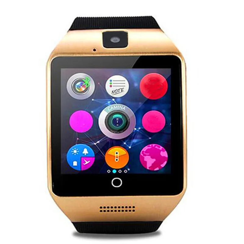 Умные часы Q18 с sim картой TF слот Push Message Bluetooth Play MP3 музыка подключение Android телефон