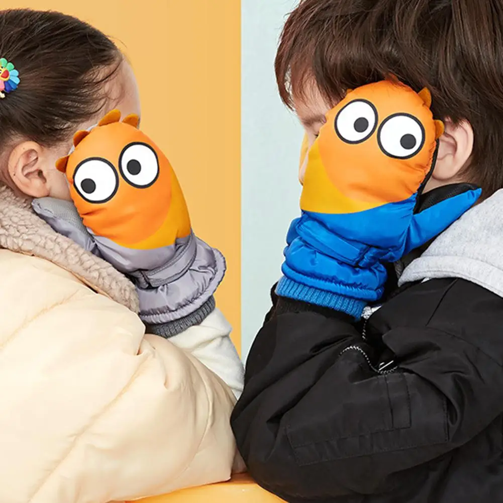 1 пара милые детские зимние водонепроницаемые ветрозащитные толстые теплые