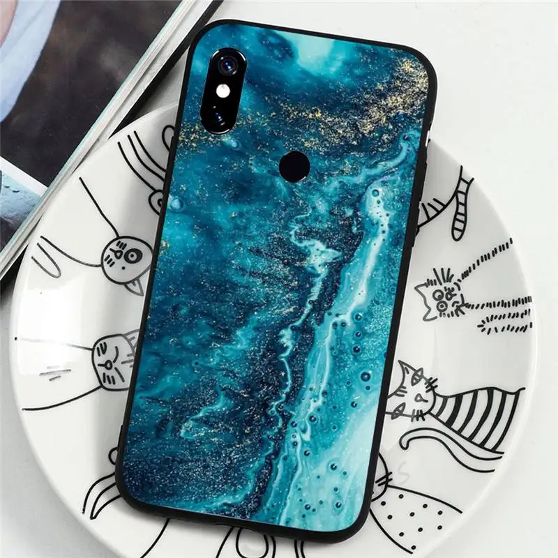 

Laser Gradient Marble art Phone Case For xiaomi redmi 9 9a 8 8a 7 7a k30 k30pro k20 k20pro mi 9 9t 9se 10 10pro 10lite cover