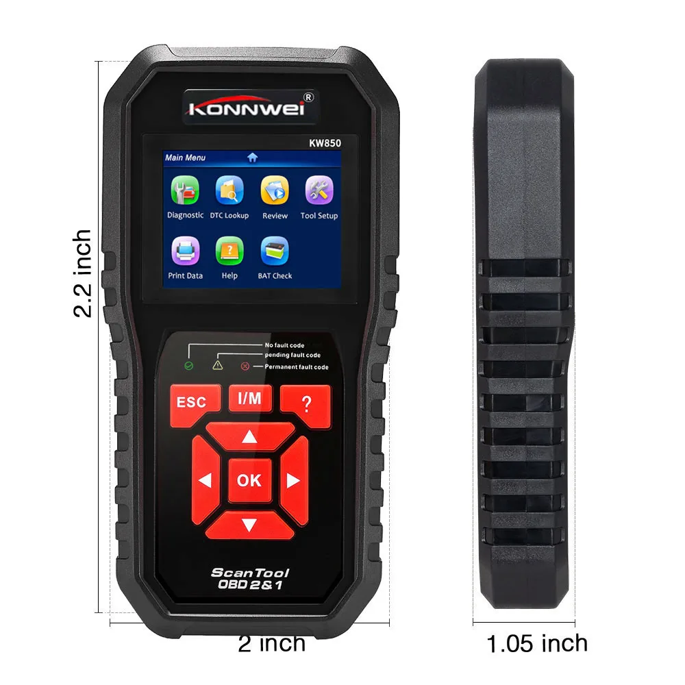 KW850 OBD2 сканер считывания кодов автоматического обнаружения Поддержка кода