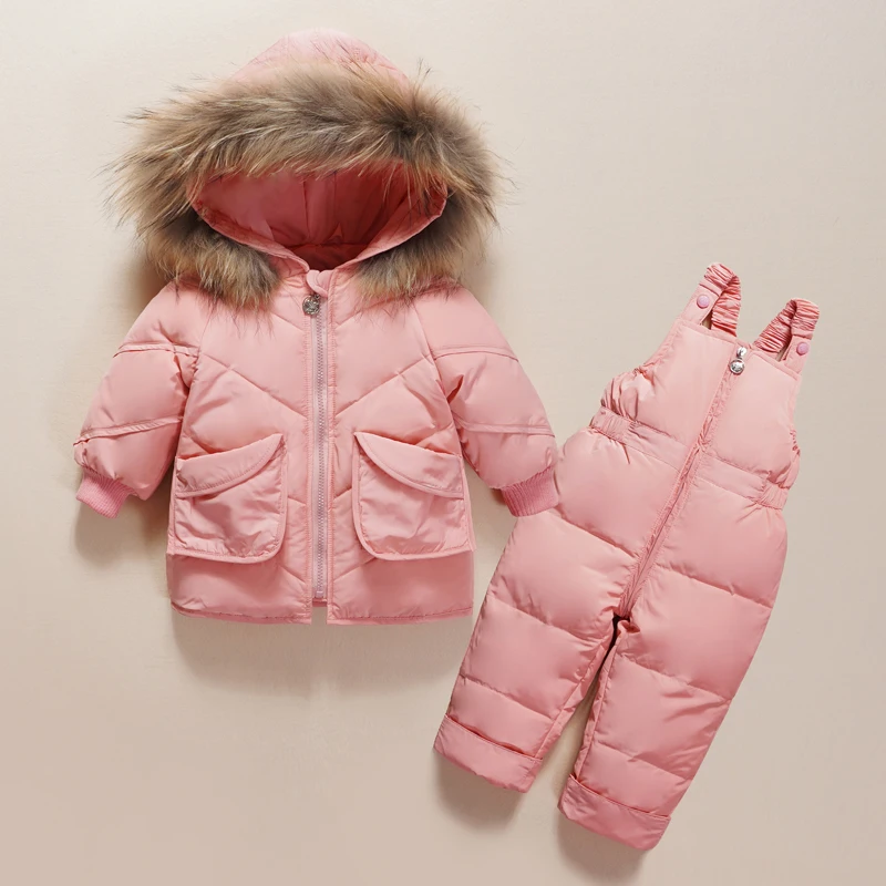 Комплекты зимней одежды для детей теплый зимний костюм куртки + комбинезон