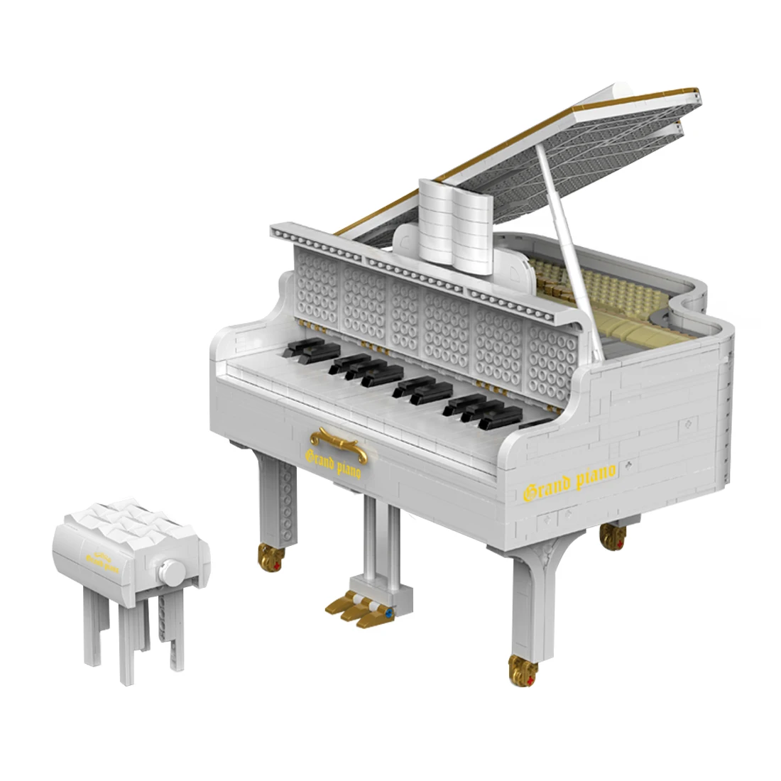 

2745Pcs App Control Electric Piano Dream Pianist White Piano Building Blocks Toy For Children Kid Educational Toys Birthday Gift