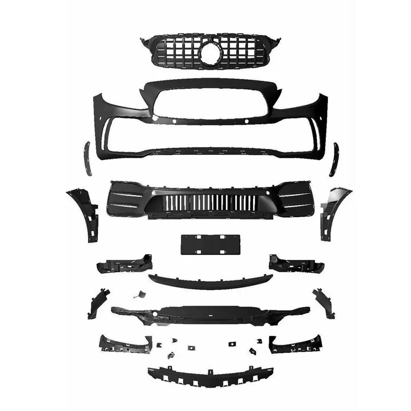 

2021 подходит для переднего Mercedes Benz C-class W205 новый бампер объемный Заправляемый стиль Bla Mamba