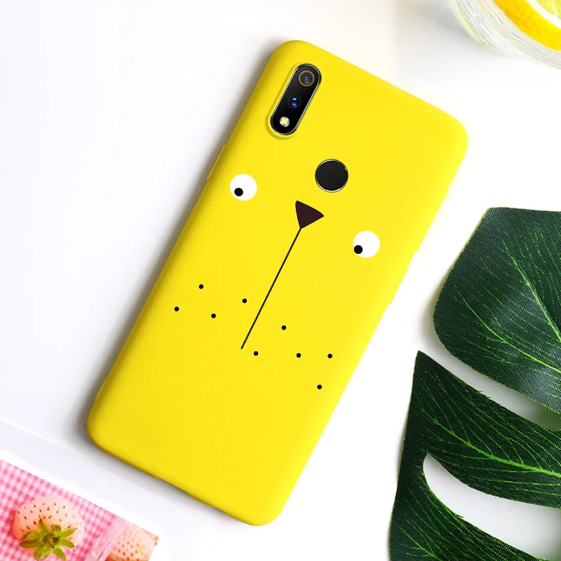 Силиконовый чехол для OPPO Realme 3 2 Pro X Lite A5s A3s A33 A37 A39 A59 A57 A71 A79 A83 F11 F3 F7 F9 K1 K3 R11S плюс Рено Z чехол s - Цвет: YellowI104