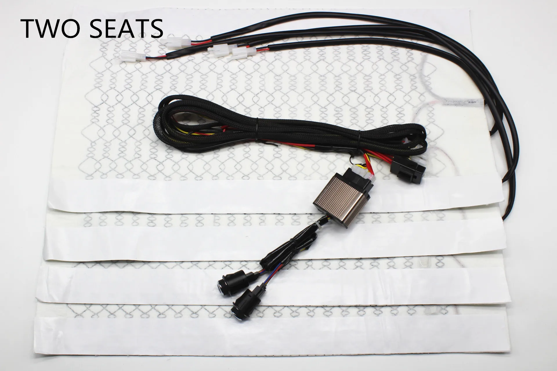 12v carbon fiber heated seat for car suv heater pads 6 position rotary switch button interior seat cover heater warmer support free global shipping