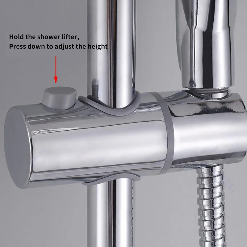 Хромированный держатель для душа регулируемый кронштейн 24/25 мм ванной комнаты
