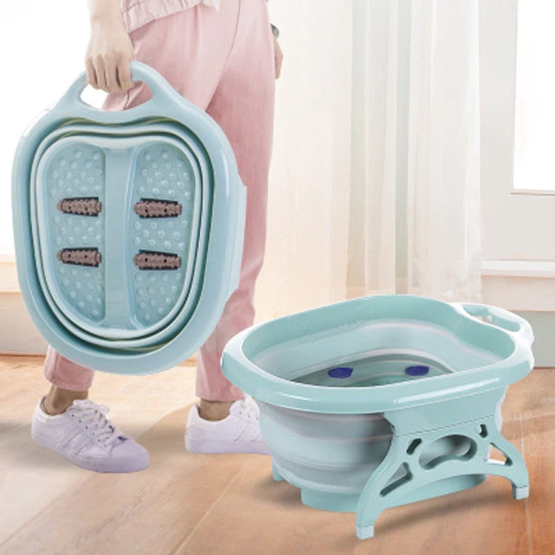 

Portable Folding Foot Spa Bubble Massage Wheel, Bathtub, Bathtub Foot Wash Basin