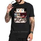 Футболка моя геройская Академия MHA Deku Todoroki And Bakugo Eyes из чистого хлопка, мягкие дышащие высококачественные футболки, футболки