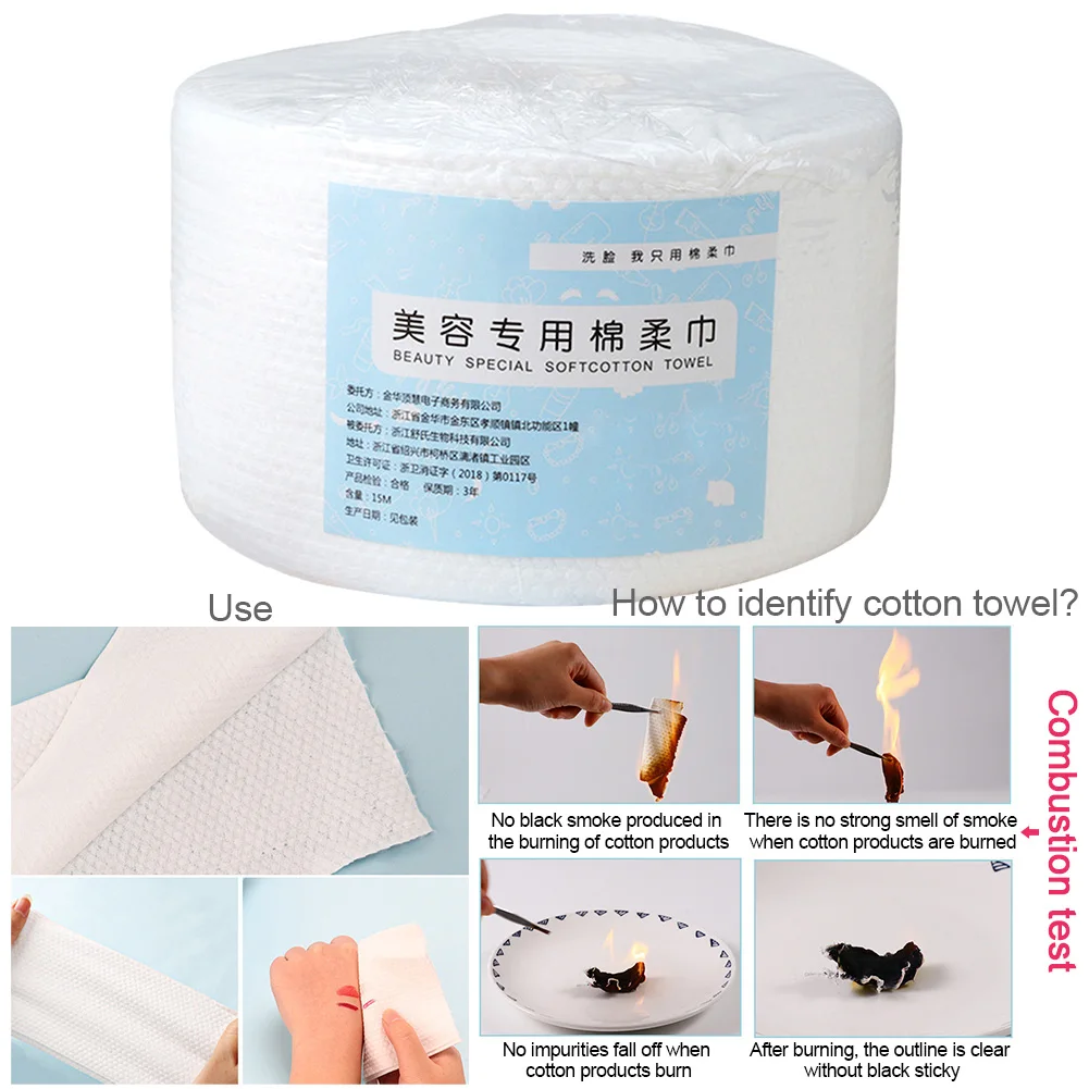 

Kitchen Makeup Bathroom Daily Roll Paper Office Face Cleaning Facial Tissue Disposable Towel Home Travel Cotton Wipes Toilet