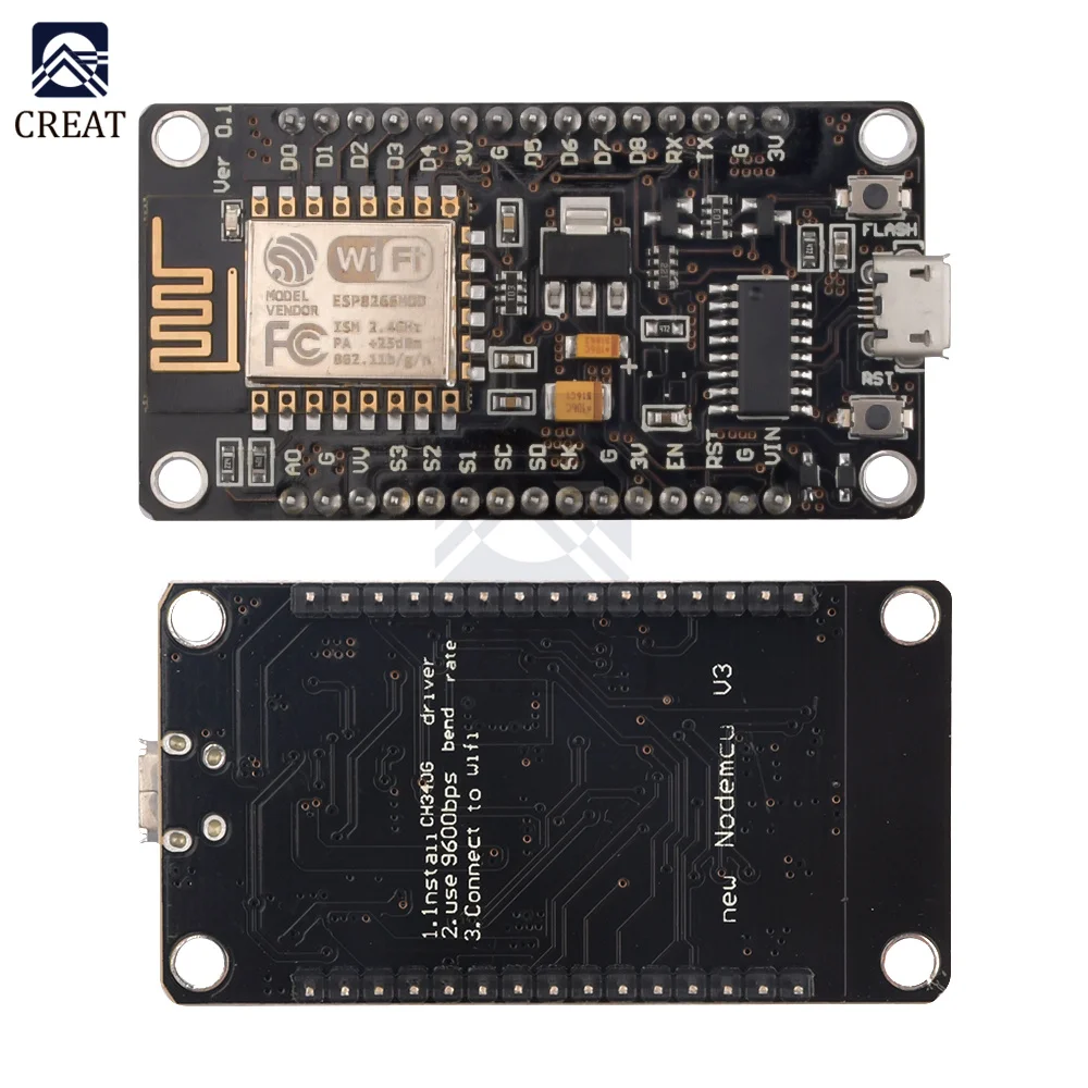 Беспроводной Wi-Fi модуль NodeMcu V3 CH340G CH340 ESP8266 для Arduino