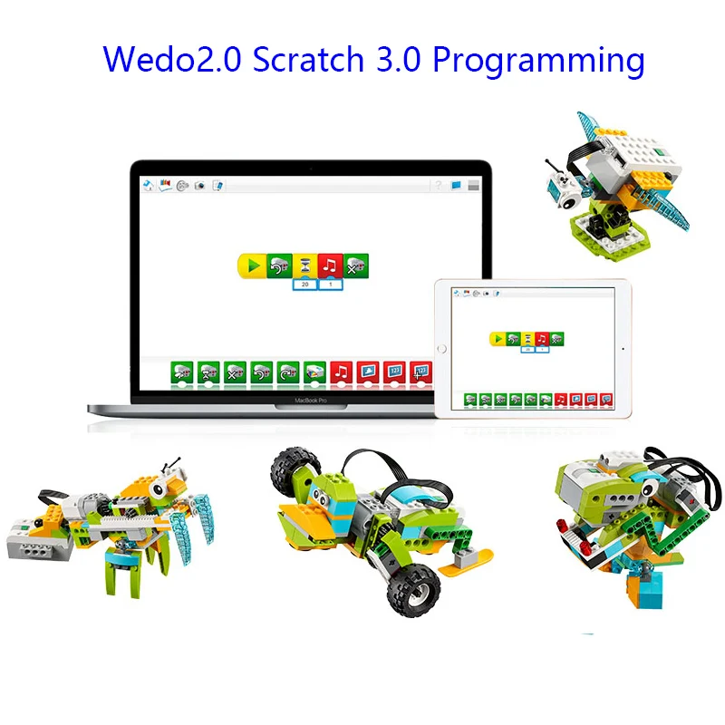 280 pçs/técnica wedo 3 0 robótica construção conjunto с милыми лисами blocos de compatível com Легион 2 educacional