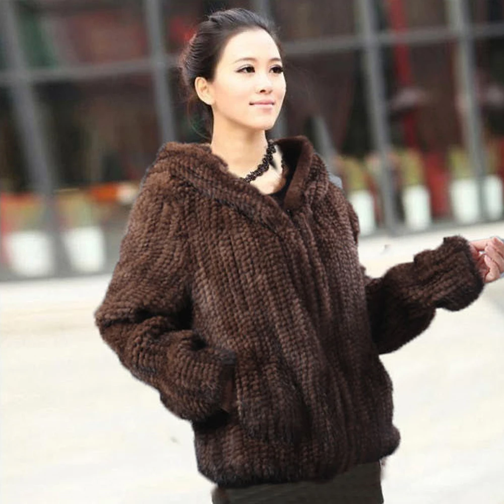 Горячая Распродажа вязанные колготки из натурального меха норки пальто с