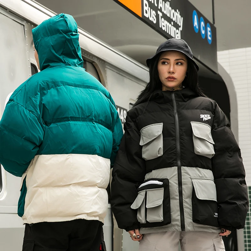 Парка Mirecoo Мужская зимняя Толстая куртка с капюшоном и несколькими карманами