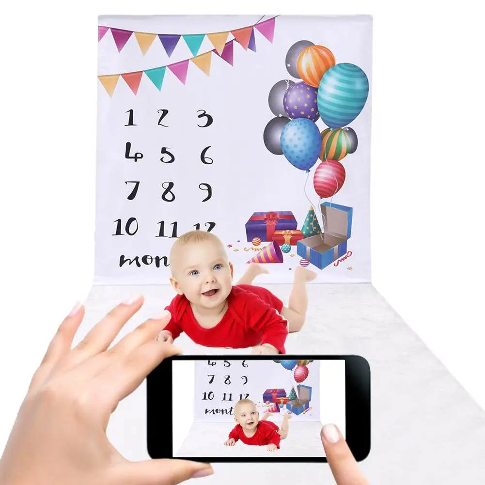 

Детское покрывало для фото Детские Одеяло рубеж детская Подставки для фотографий фоновые заставки отпечатанные на месяц Хлопковое одеяло