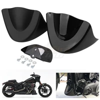 for harley dyna fat bob wide glide fxd 2006 2017 gloss matte black front chin spoiler lower chin air dam fairing