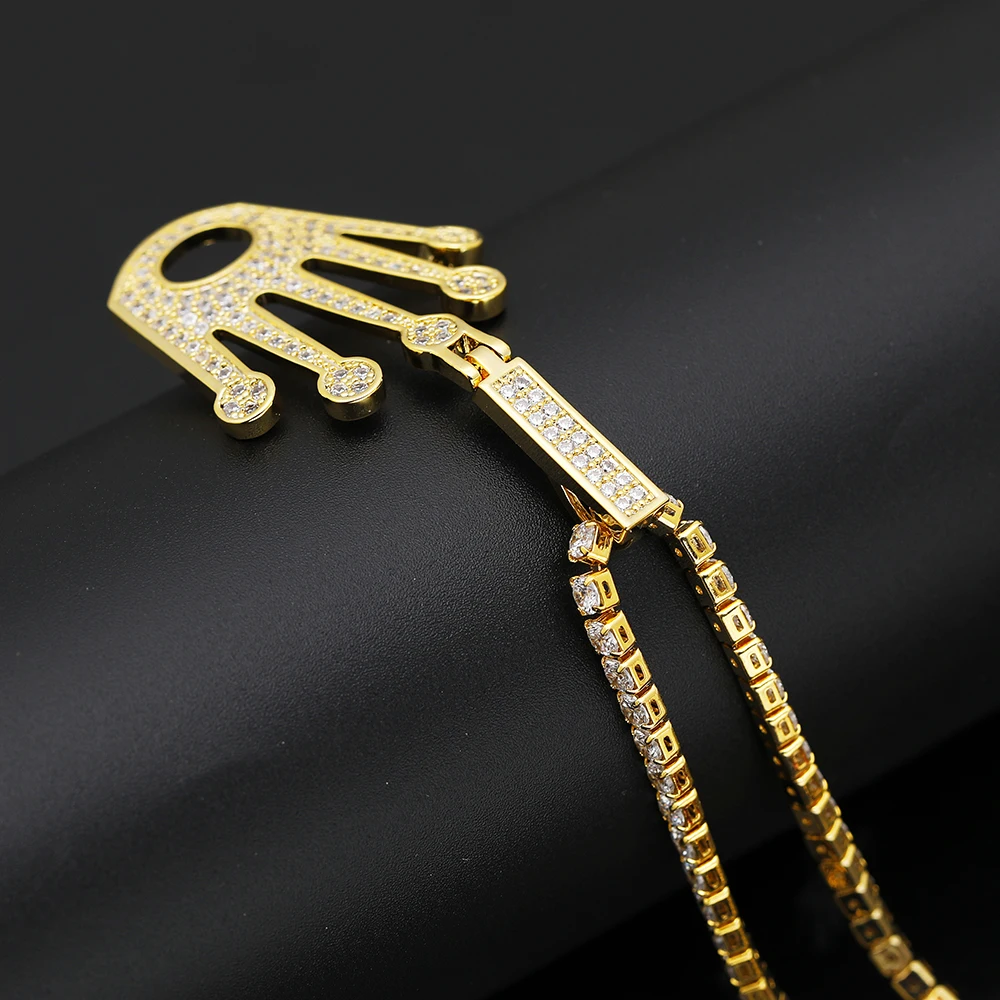 Цепочка с подвеской в стиле хип хоп для мужчин и женщин|Ожерелья подвеской| |