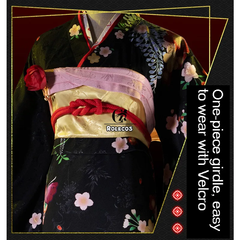 Костюм для косплея ROLECOS Game Bishoujo Mangekyou 5 костюм Renge кимоно юката женское сексуальное