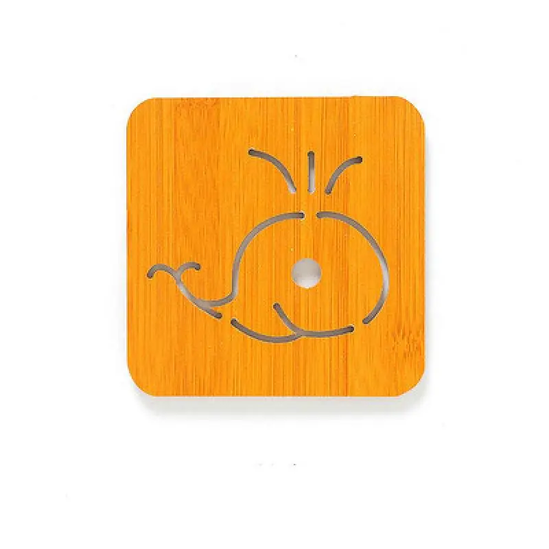 

Japanese-style heat-insulating placemat kitchen non-slip spatula mat hollow cartoon water cup anti-scalding mat household goods