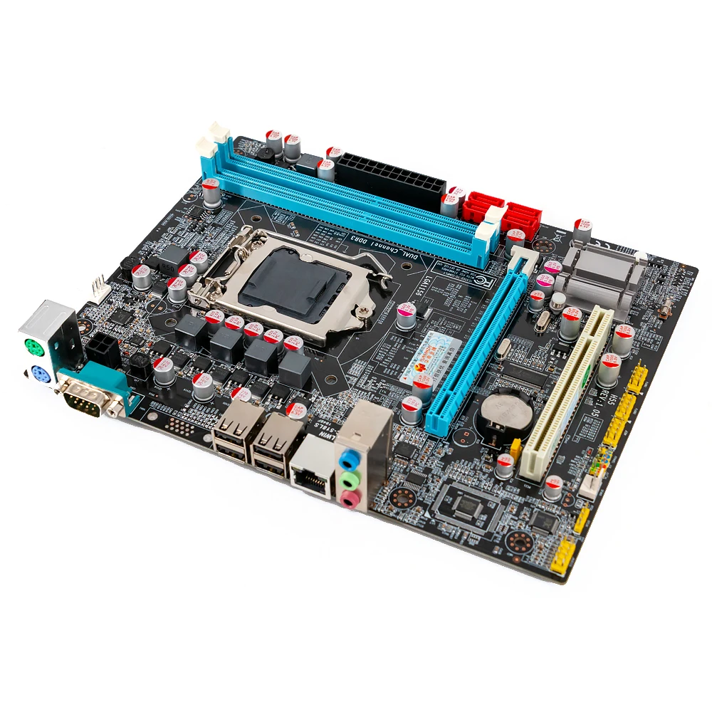 Huanan Zhi P55 M-ATX материнская плата для Intel LGA 1156 i3 i5 i7 DDR3 16 Гб SATA2.0 PCI-E 2,0 230*170 мм