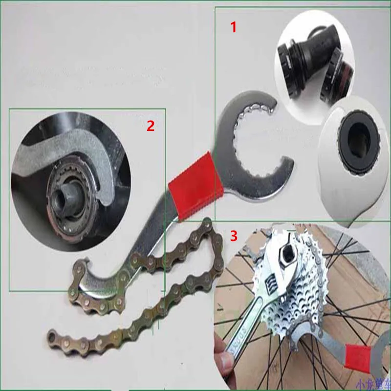 3 в 1 Ремонт велосипедной цепи ключ дюймовый стандарт велосипед приспособление